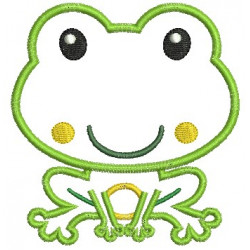 Stickmuster - Frosch Appli